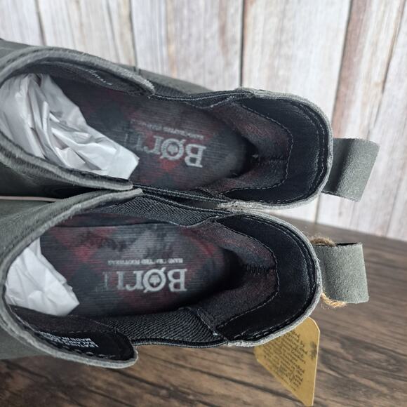 Born Cove Slip On Leather Chelsea Ankle Boots Gray Women's Sz 9.5 M (NWT) - Picture 7 of 9